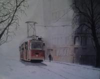 The Tram - Oil Sculptures - By Andy Davis, Realism Sculpture Artist