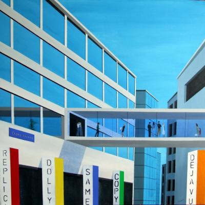 Scenes From The Monoculture - Clone Street - Acrylics