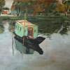 The Boat - Acrylic And Watercolor Paintings - By Garnett Thompkins, Realistic Painting Artist