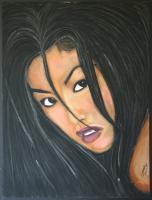 Angry Asian Lady - Pastels Other - By Garnett Thompkins, Portrait Other Artist