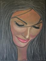 Serene - Pastels Other - By Garnett Thompkins, Portrait Other Artist