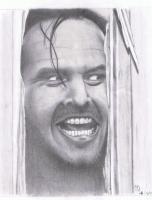 Heres Johnny - Pencil Drawings - By Michael Cameron, Free Hand Drawing Artist