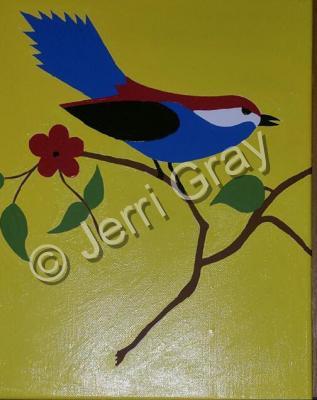 Painting - Lucky Bird - Acrylic