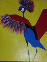 Rainbow Bird - Acrylic Paintings - By Jerri Gray, Flip Art With Bold Colors Painting Artist