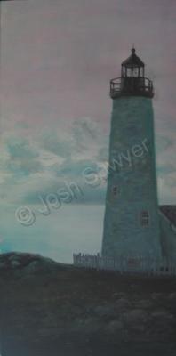 Paintings - Pemaquid Lighthouse - Acrylic Paint