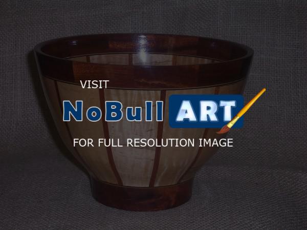 Bowls - Compound Stave Tall Bowl - Wood