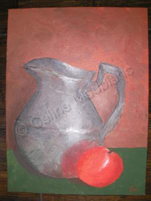 Painting Class - Metal Pot - Acrylic