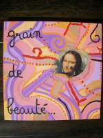 French Writting - Grain De Beaute - Acrylic