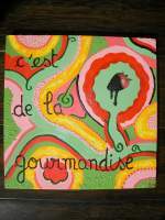 Cest De La Gourmandise - Acrylic Paintings - By Celine Maublanc, Abstract Mix Painting Artist