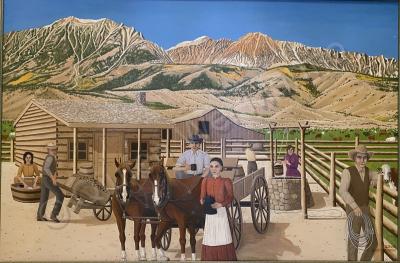 Old West Portraits Traditional - Once Upon A Time In California - Oil On Canvas