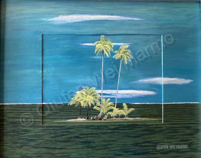 Beach - Hawaii Beach - Oil And Acrylic On Canvas