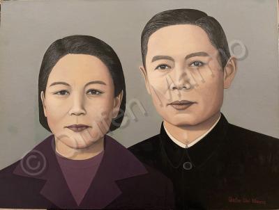 Portraits - My Uncle And His Wife - Oil On Canvas