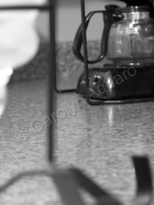 Black And White - Abstract Coffee Maker - Digital Photography