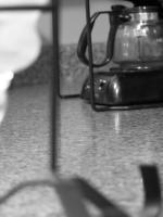 Black And White - Abstract Coffee Maker - Digital Photography