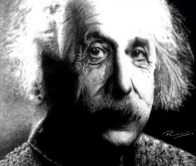 Graphite Pencil Art - Einstein - Graphite Pencil