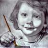 The Artist - Graphite Pencils Prismacolors Drawings - By Prashanth B, Realism Drawing Artist