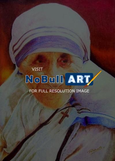 Prismacolor Art - Mother Teresa - Prismacolor Pencils
