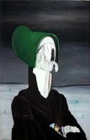 Dont Judge Her By Her Cover - Oil Paintings - By Aziz Anzabi, Surrealism Painting Artist