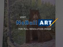 Animal Art - Bear Rock - Acrylic