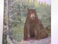 Animal Art - Bear Rock - Acrylic