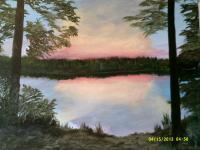 Tranquility - Acrylic Paintings - By Sam Mcilwain, Realism Painting Artist
