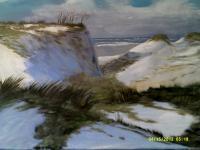 In The Dunes - Acrylic Paintings - By Sam Mcilwain, Realism Painting Artist