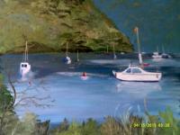 Inland Harbor - Acrylic Paintings - By Sam Mcilwain, Realism Painting Artist