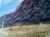 Landscape - Now We Are Really Fenced In - Acrylic