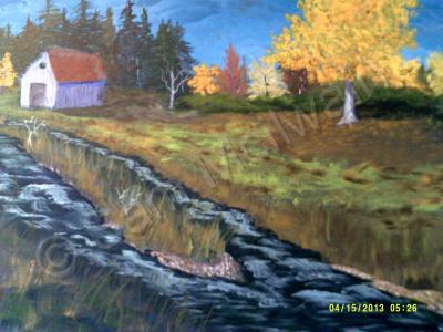 Landscape - Autumn On Bent Creek - Acrylic