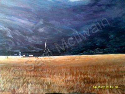 Landscape - Walking Into Kansas - Acrylic