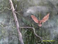 A Favorite Perch - Acrylic Paintings - By Sam Mcilwain, Realism Painting Artist