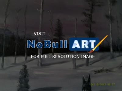 Landscape - Winter Atop Mt Mitchell Nc - Acrylic