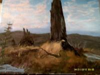 Mt St Helens - Acrylic Paintings - By Sam Mcilwain, Realism Painting Artist