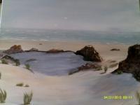 Coastal Setting - Acrylic Paintings - By Sam Mcilwain, Realism Painting Artist