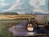 Old Work Horse - Acrylic Paintings - By Sam Mcilwain, Realism Painting Artist