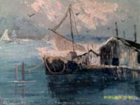 Incoming Tide - Acrylic Paintings - By Sam Mcilwain, Impressionistic Painting Artist