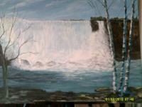 Landscape - At The Base Of The Falls - Acrylic