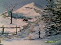 Winter Waits - Acrylic Paintings - By Sam Mcilwain, Realism Painting Artist