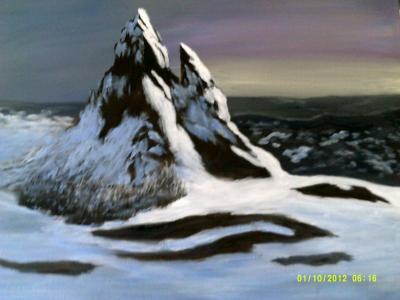 Landscape - A Cold View - Acrylic