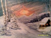 Landscape - Wolf Trail Cabin - Acrylic