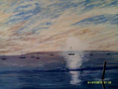 Seascape - A Beautiful Afternoon For Sailing - Acrylic