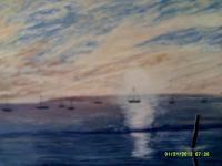 A Beautiful Afternoon For Sailing - Acrylic Paintings - By Sam Mcilwain, Realism Painting Artist