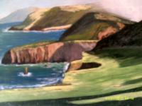 Along The California Coast - Acrylic Paintings - By Sam Mcilwain, Realism Painting Artist