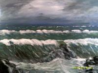 Stormy Weather - Acrylic Paintings - By Sam Mcilwain, Realism Painting Artist