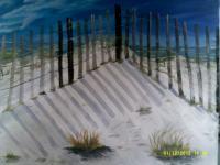 Making Sand Dunes - Acrylic Paintings - By Sam Mcilwain, Realism Painting Artist