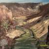 Canyon Scene 5 - Acrylic Paintings - By Sam Mcilwain, Realism Painting Artist