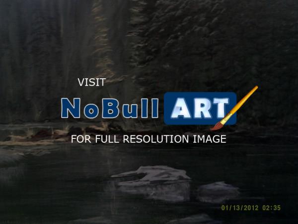 Landscape - Bolder Lake - Acrylic
