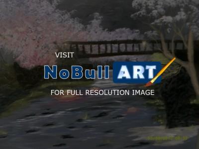 Landscape - Cherry Blossom Time - Acrylic