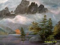 Spirit Lake - Acrylic Paintings - By Sam Mcilwain, Realism Painting Artist