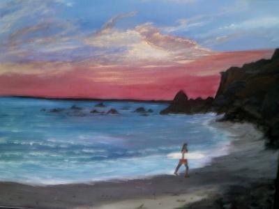 Seascape - Surfs Not Up - Acrylic